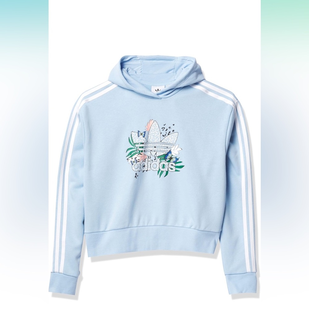 adidas Originals Girls' Her Studio London Collab Crop Hoodie,